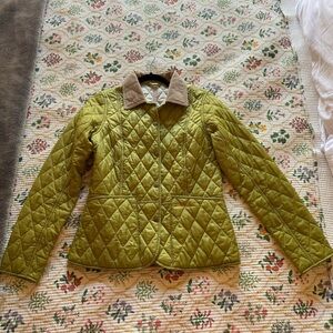Barbour Green Quilted Jacket - Summer Liddesdale Quilt - US size 6